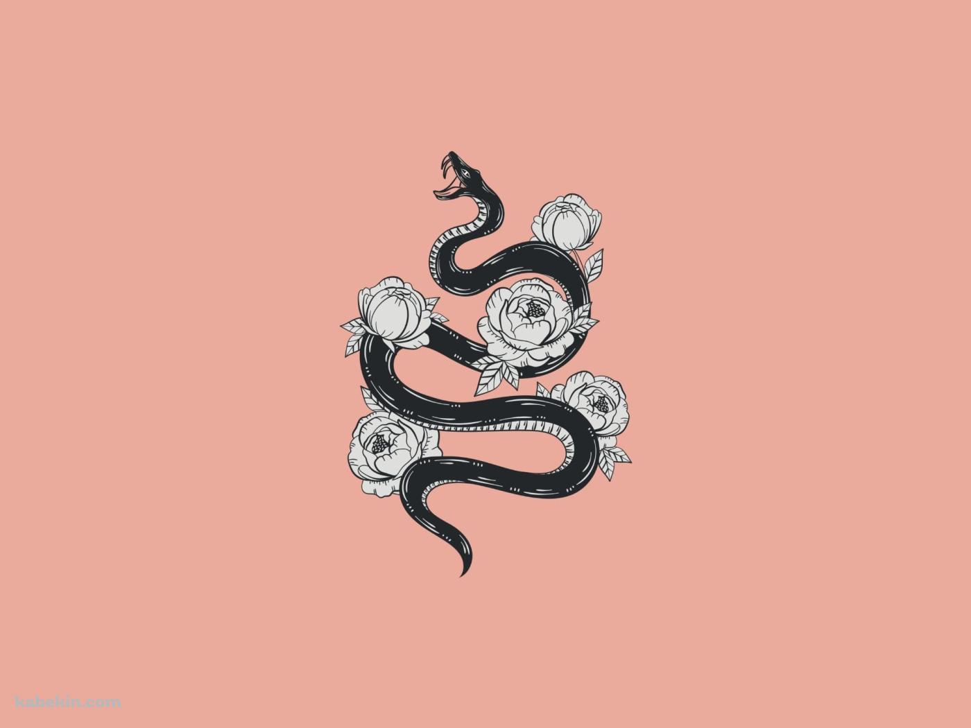 花と蛇 ピンクの壁紙(1400px x 1050px) 高画質 PC・デスクトップ用