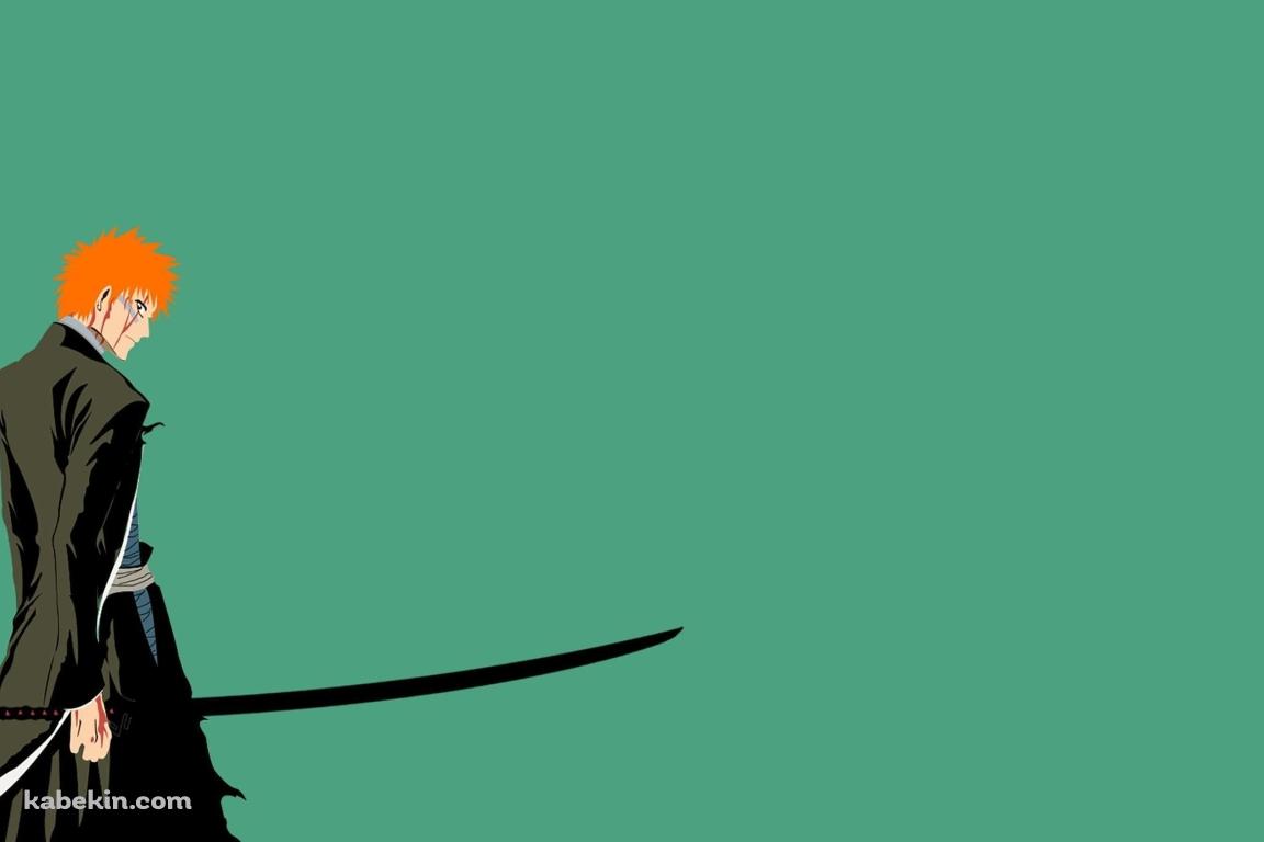 BLEACH 黒崎一護 ベクター 緑の壁紙(1152px x 768px) 高画質 PC・デスクトップ用