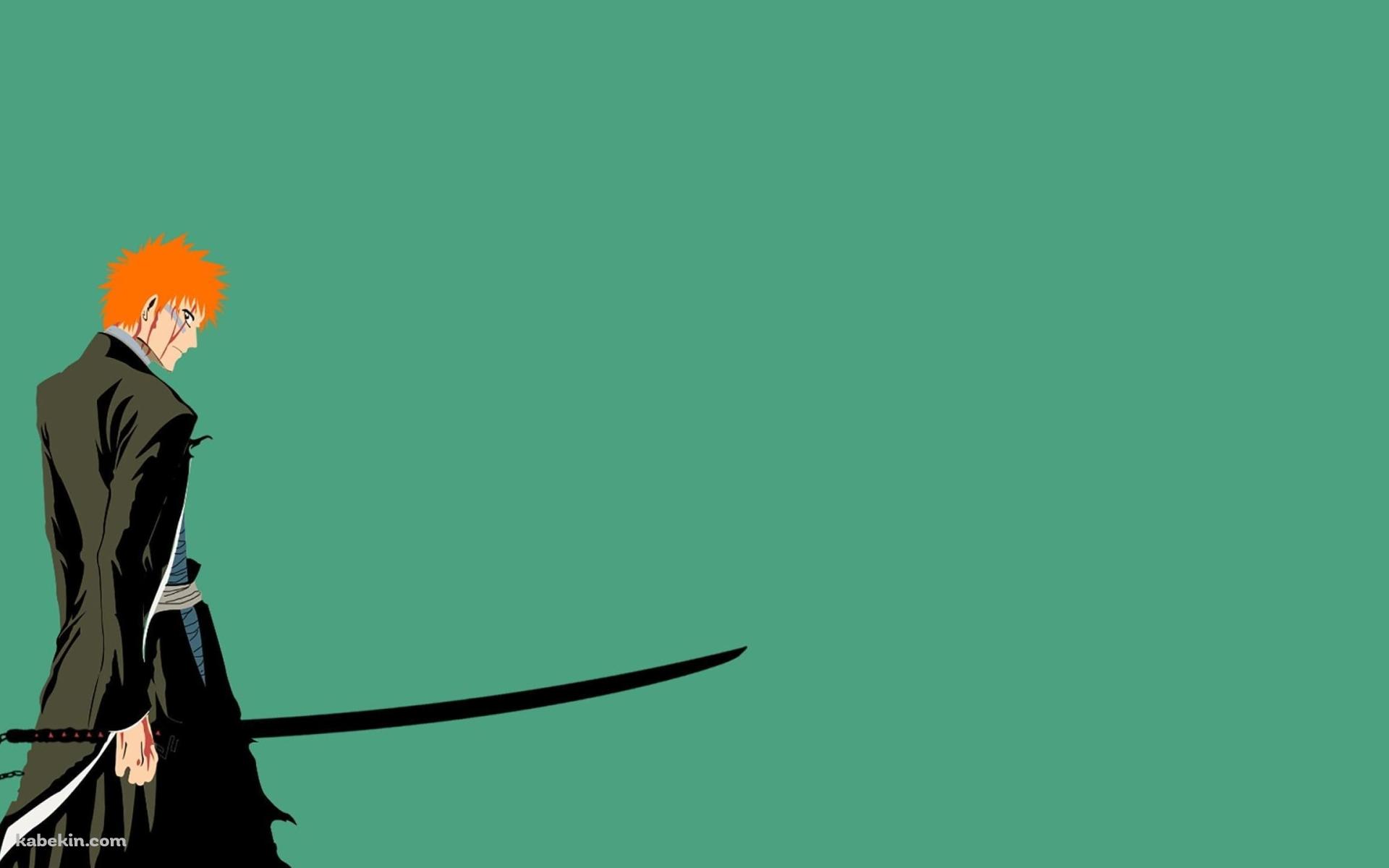 BLEACH 黒崎一護 ベクター 緑の壁紙(1920px x 1200px) 高画質 PC・デスクトップ用