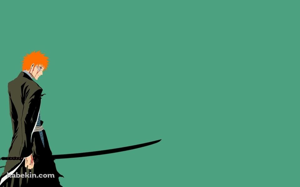 BLEACH 黒崎一護 ベクター 緑の壁紙(960px x 600px) 高画質 PC・デスクトップ用