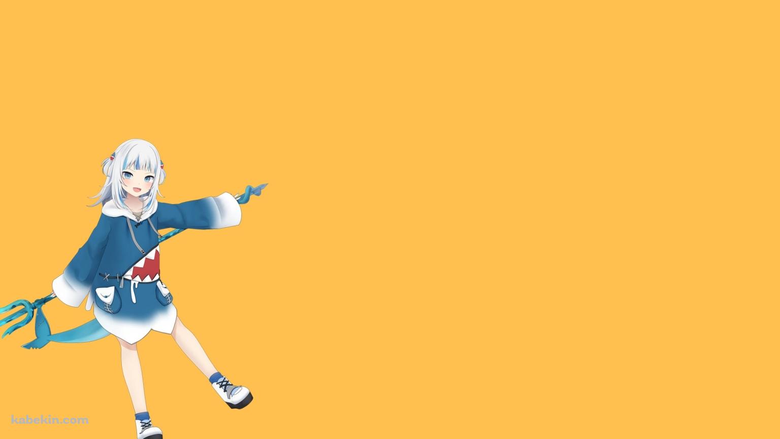 Gawr Gura サメちゃんの壁紙(1536px x 864px) 高画質 PC・デスクトップ用
