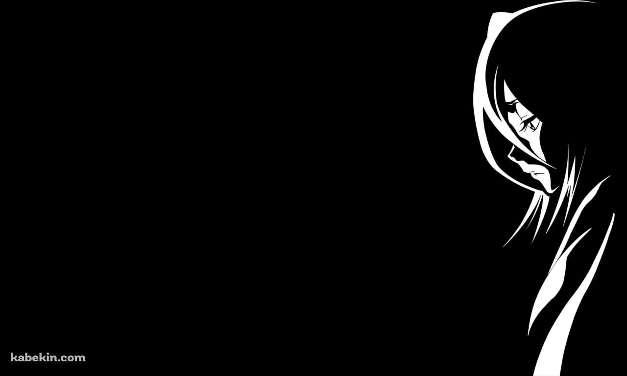BLEACH 朽木ルキア 白黒の壁紙(1280px x 768px) 高画質 PC・デスクトップ用