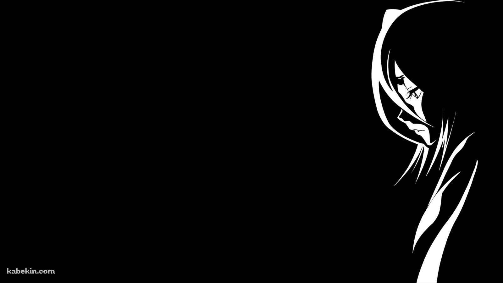 BLEACH 朽木ルキア 白黒の壁紙(1600px x 900px) 高画質 PC・デスクトップ用