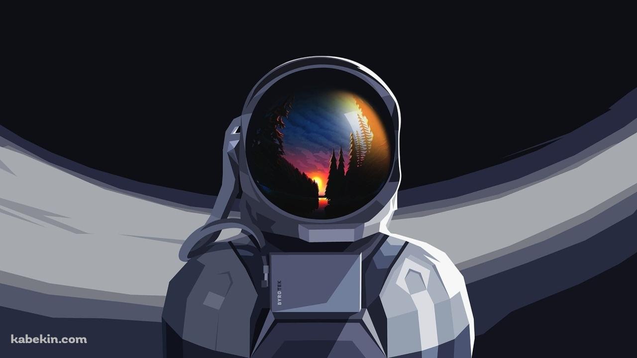 宇宙飛行士 宇宙服の壁紙(1280px x 720px) 高画質 PC・デスクトップ用