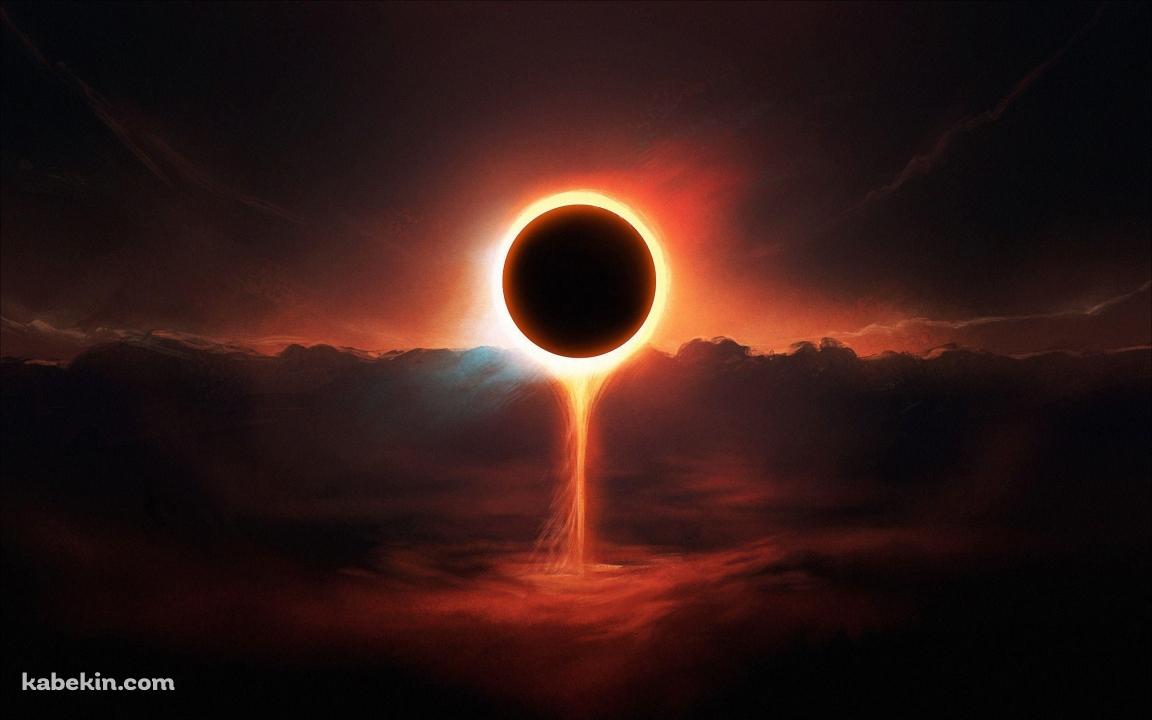日食 かっこいい 世界の終わりの壁紙(1152px x 720px) 高画質 PC・デスクトップ用