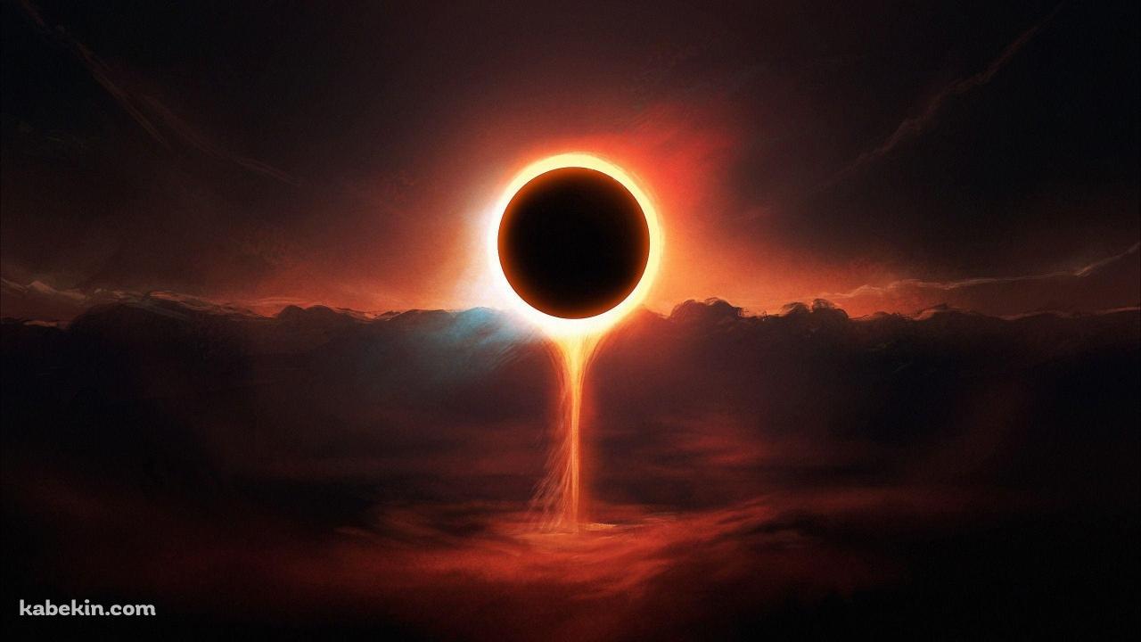 日食 かっこいい 世界の終わりの壁紙(1280px x 720px) 高画質 PC・デスクトップ用