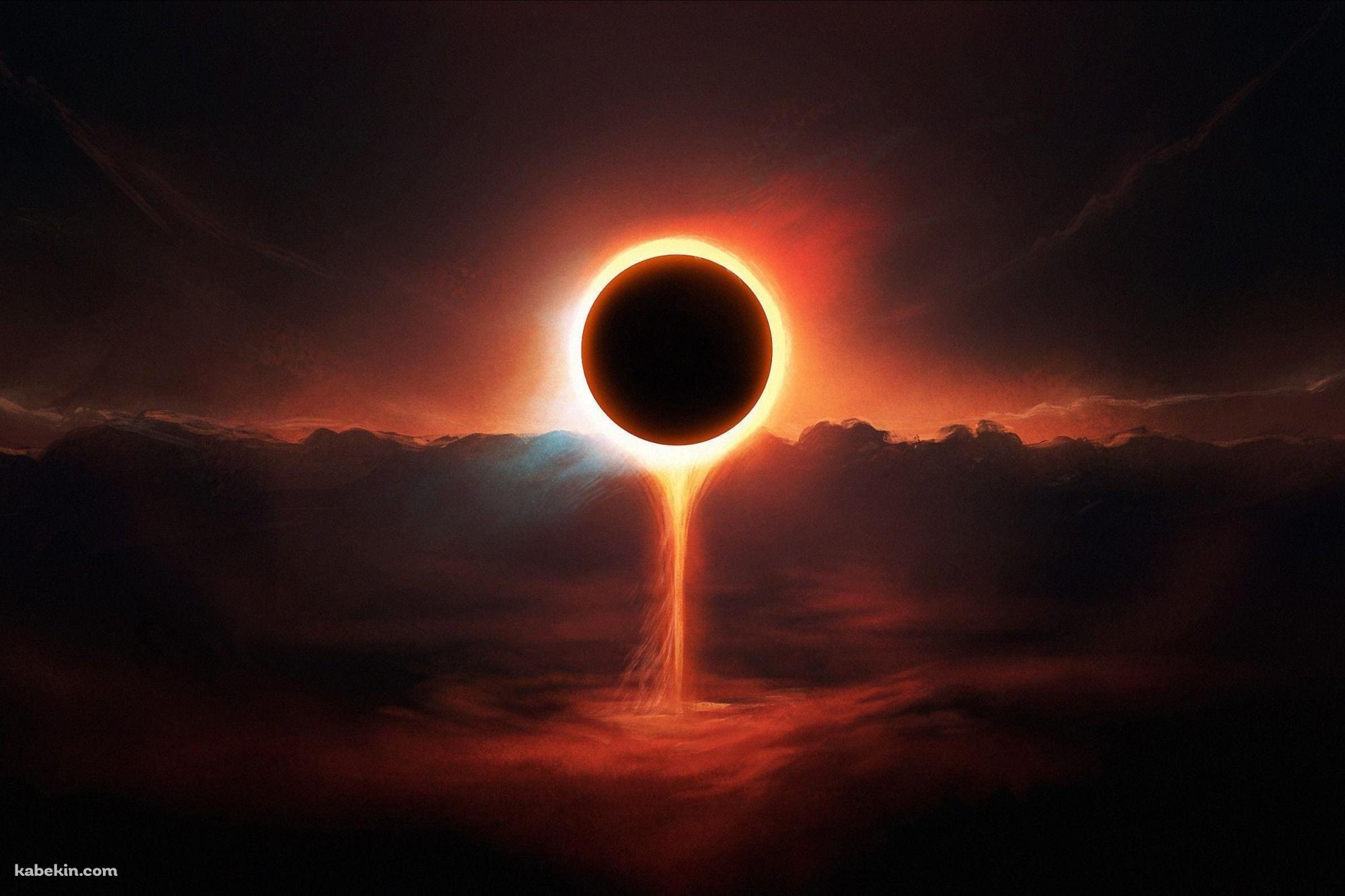 日食 かっこいい 世界の終わりの壁紙(2000px x 1333px) 高画質 PC・デスクトップ用
