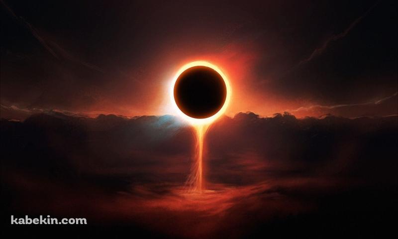 日食 かっこいい 世界の終わりの壁紙(800px x 480px) 高画質 PC・デスクトップ用