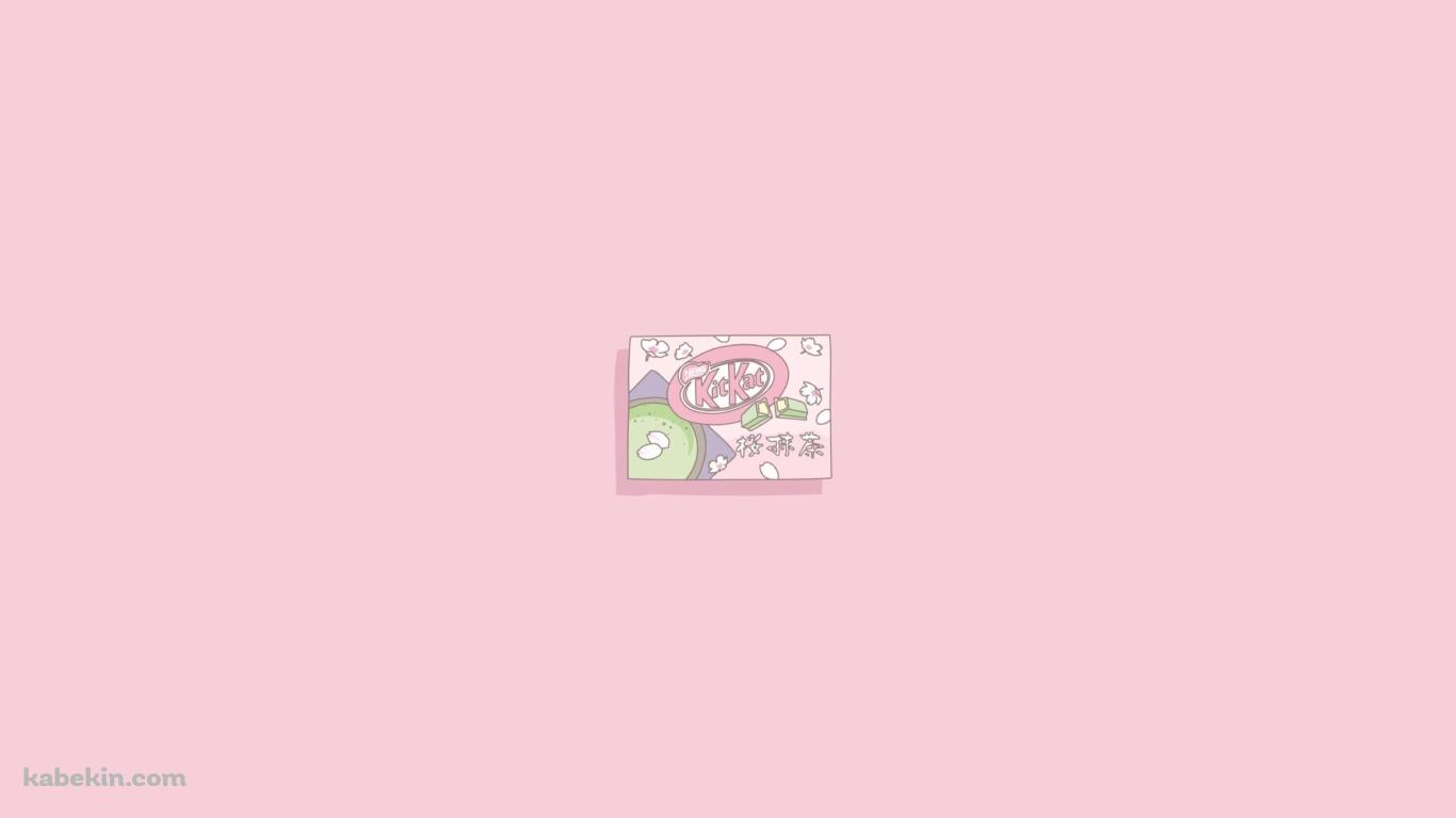 KITKAT キットカット 桜抹茶味の壁紙(1366px x 768px) 高画質 PC・デスクトップ用