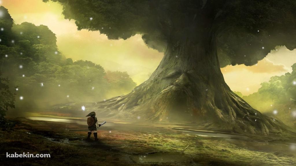 ゼルダの伝説 時のオカリナ デクの樹の壁紙(1024px x 576px) 高画質 PC・デスクトップ用