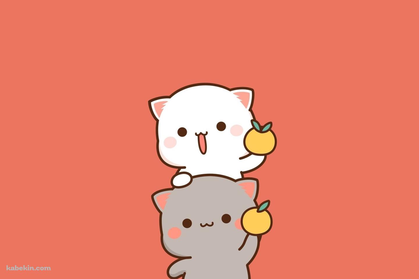 ももねこちゃんとごまくんの壁紙(1440px x 960px) 高画質 PC・デスクトップ用