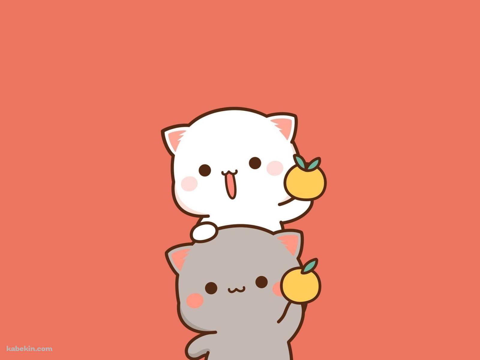 ももねこちゃんとごまくんの壁紙(1600px x 1200px) 高画質 PC・デスクトップ用