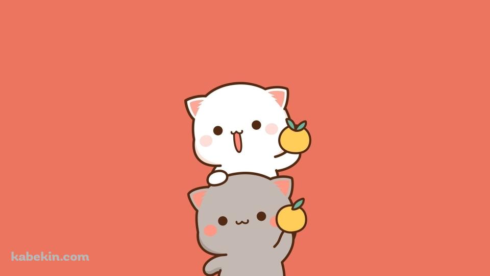 ももねこちゃんとごまくんの壁紙(960px x 540px) 高画質 PC・デスクトップ用