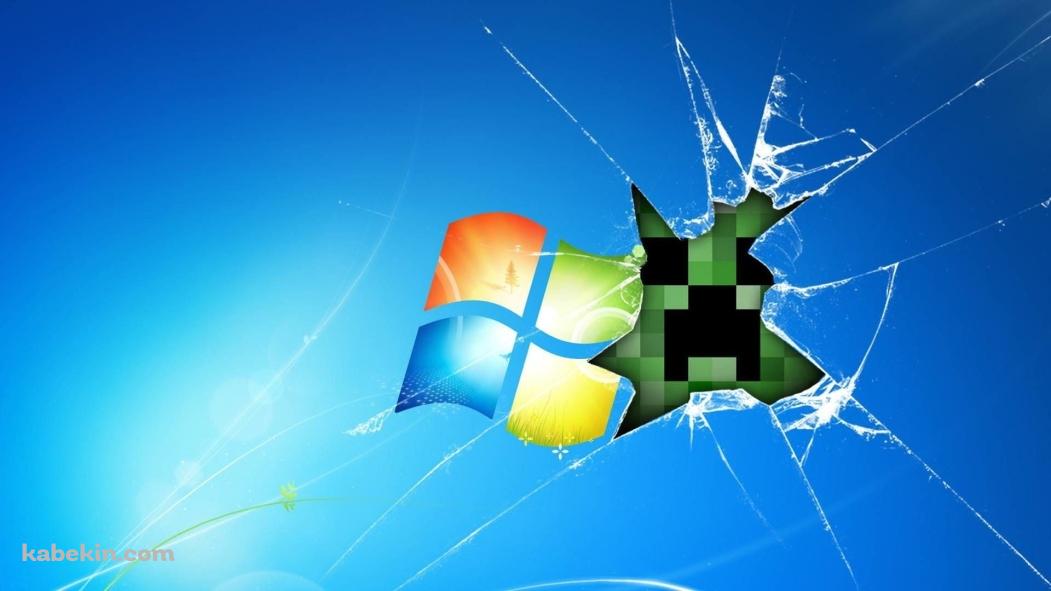 マイクラ Windows 覗くクリーパー / マインクラフトの壁紙(1051px x 591px) 高画質 PC・デスクトップ用