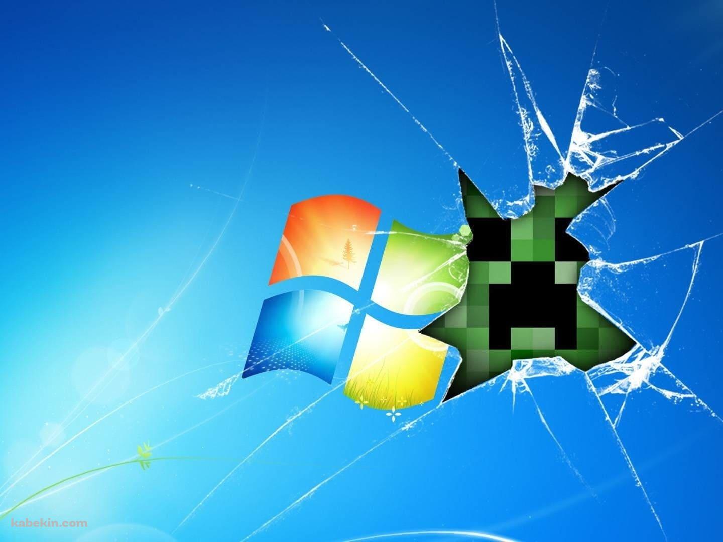 マイクラ Windows 覗くクリーパー / マインクラフトの壁紙(1440px x 1080px) 高画質 PC・デスクトップ用