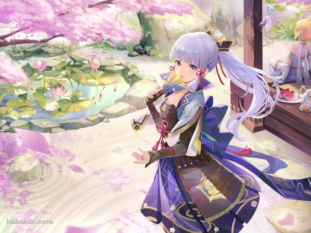 原神インパクト / 神里綾華 / 綺麗の壁紙(1024px x 768px) 高画質 PC・デスクトップ用