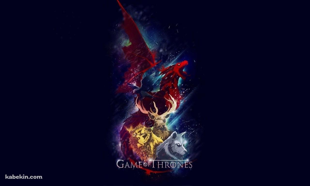 Game of Thrones ダイアウルフ ドラゴンの壁紙(1280px x 768px) 高画質 PC・デスクトップ用
