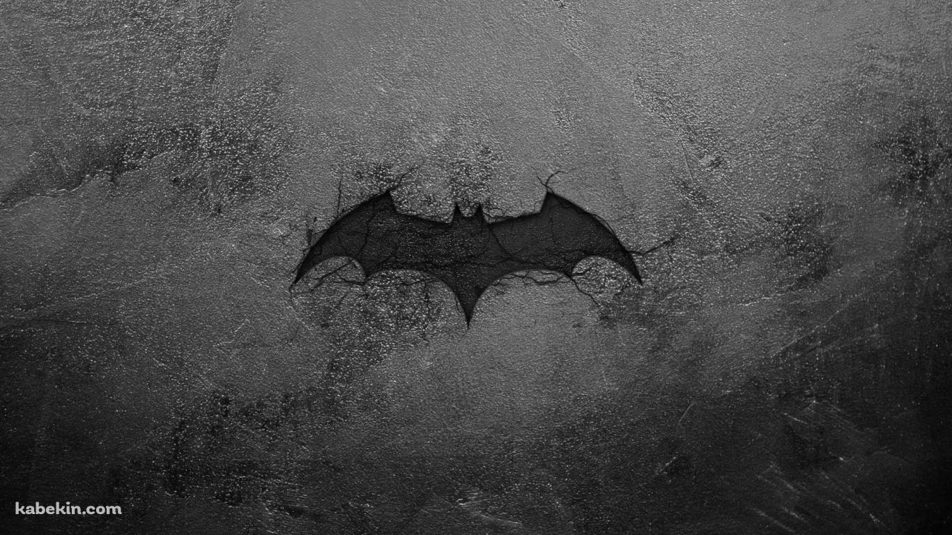 バットマン ひび割れた壁の壁紙(1366px x 768px) 高画質 PC・デスクトップ用