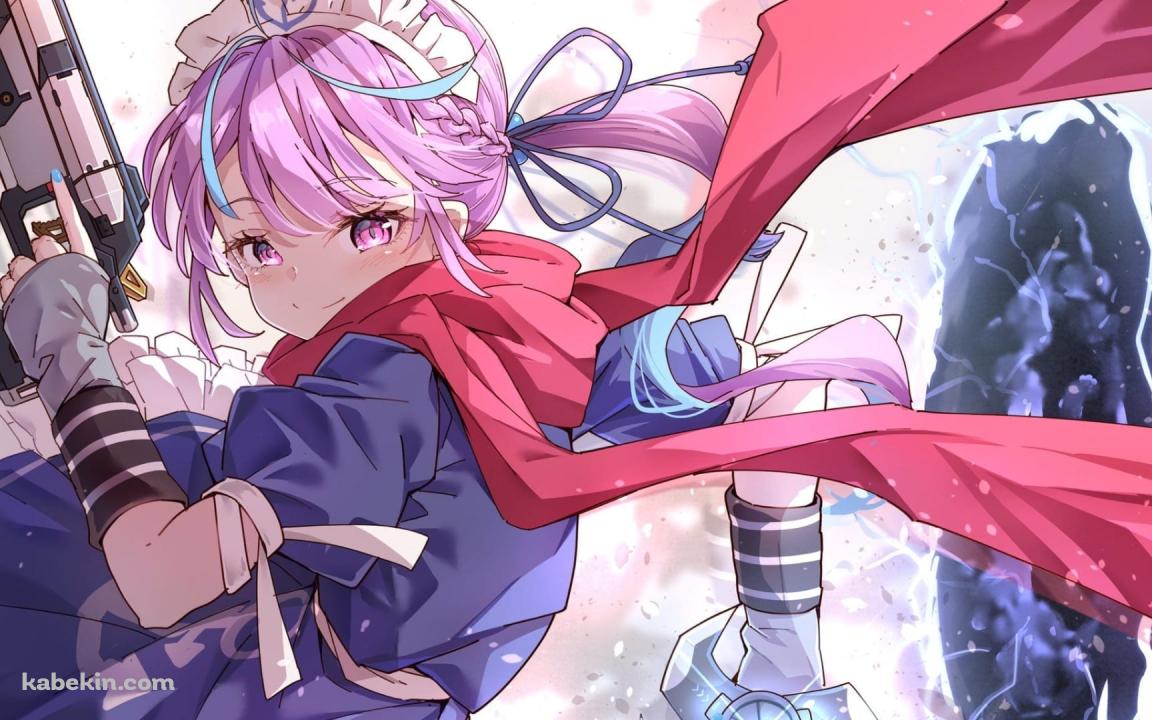 APEX 湊あくあ ゲーマーメイド / バーチャルYouTuber / ホロライブの壁紙(1152px x 720px) 高画質 PC・デスクトップ用