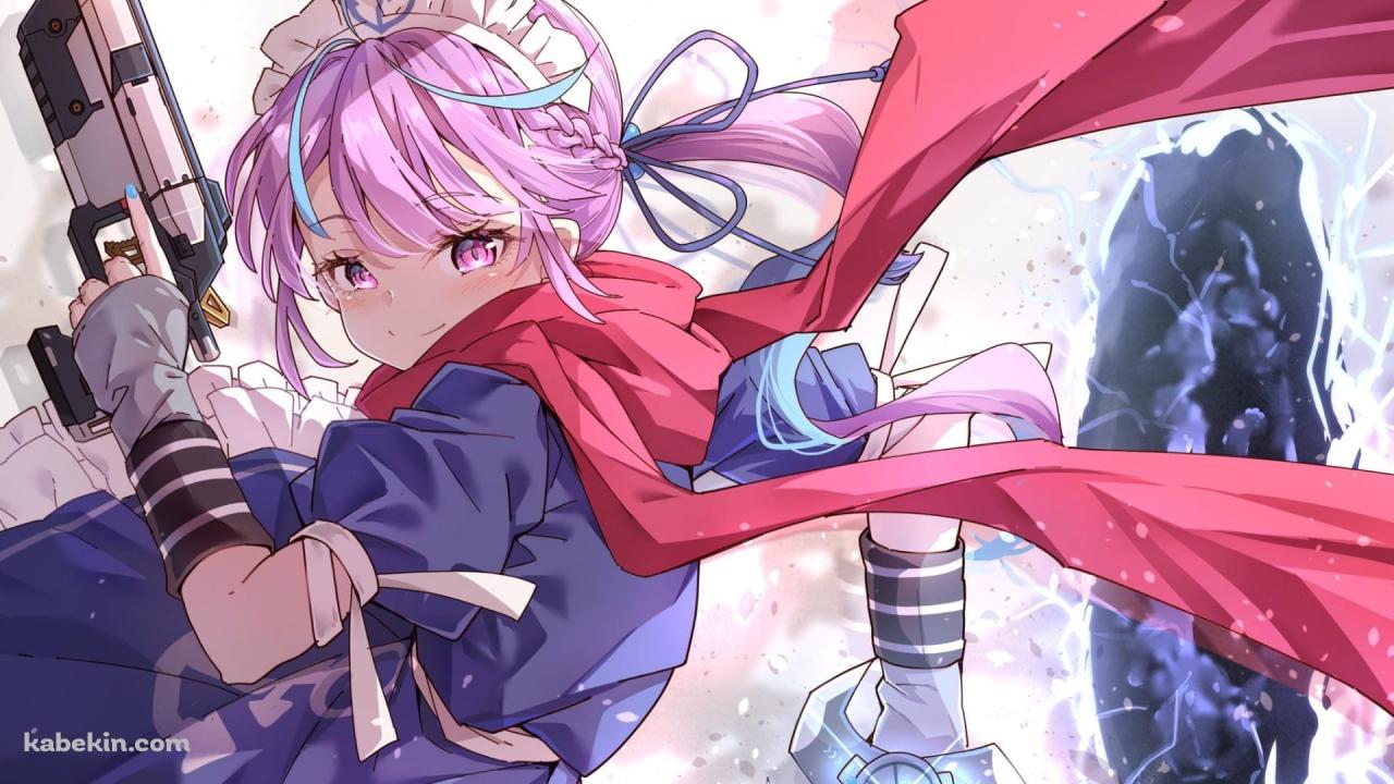 APEX 湊あくあ ゲーマーメイド / バーチャルYouTuber / ホロライブの壁紙(1280px x 720px) 高画質 PC・デスクトップ用