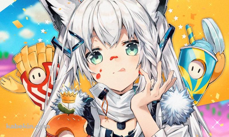 かわいい白上フブキ / バーチャルYouTuber / ホロライブの壁紙(800px x 480px) 高画質 PC・デスクトップ用