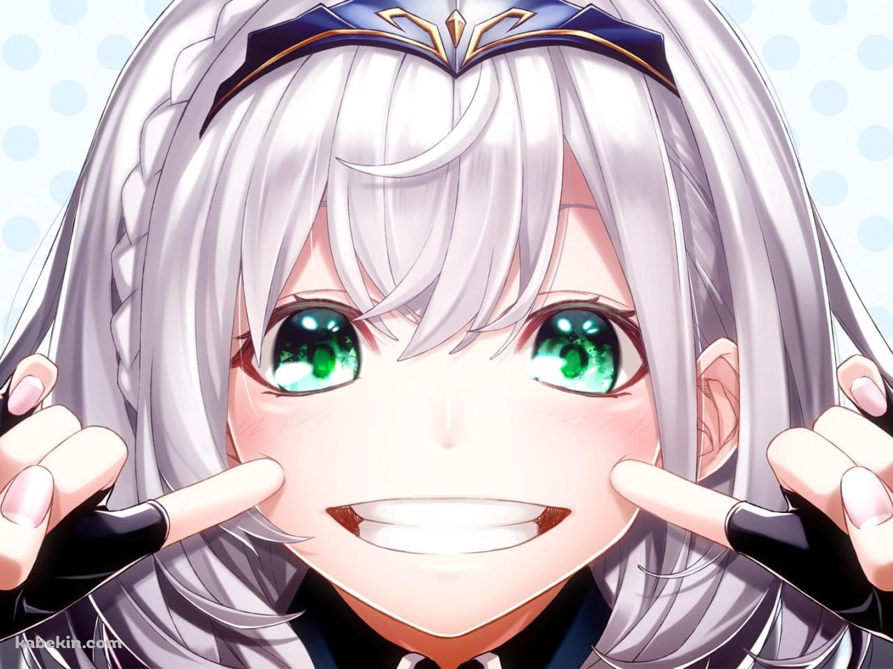 笑顔の白銀ノエル / バーチャルYouTuber / ホロライブの壁紙(1280px x 960px) 高画質 PC・デスクトップ用