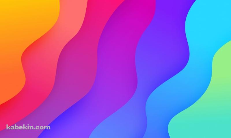 綺麗な虹色の線形のテクスチャーの壁紙(800px x 480px) 高画質 PC・デスクトップ用
