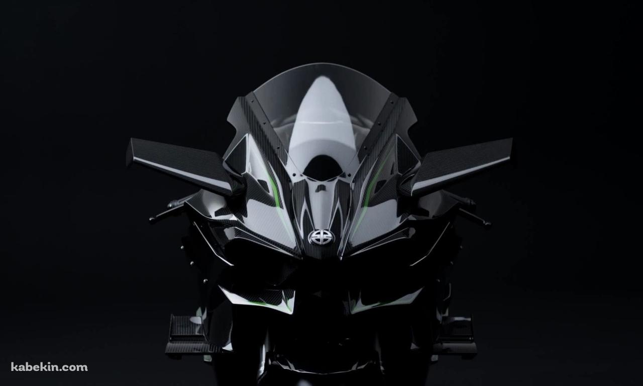 カワサキ（KAWASAKI） Ninja H2R / 黒いバイクの壁紙(1280px x 768px) 高画質 PC・デスクトップ用