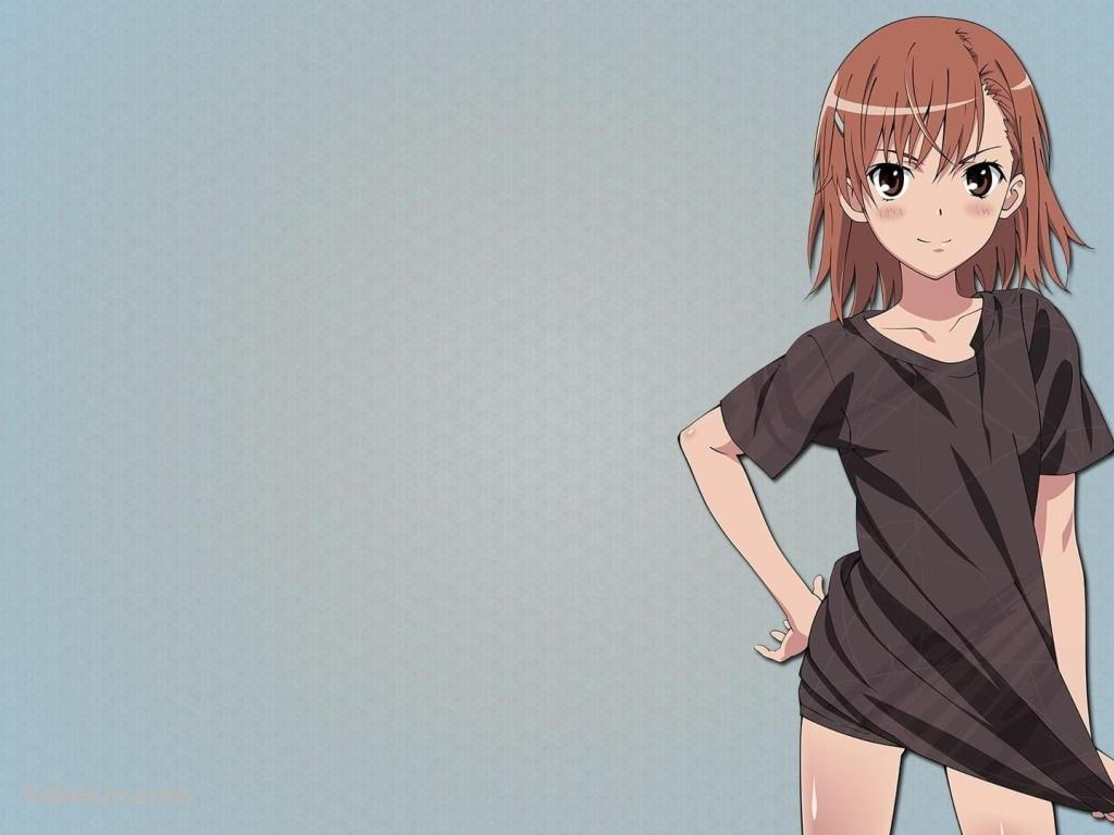 御坂 美琴（みさか みこと）/ 寝巻き / Tシャツの壁紙(1024px x 768px) 高画質 PC・デスクトップ用
