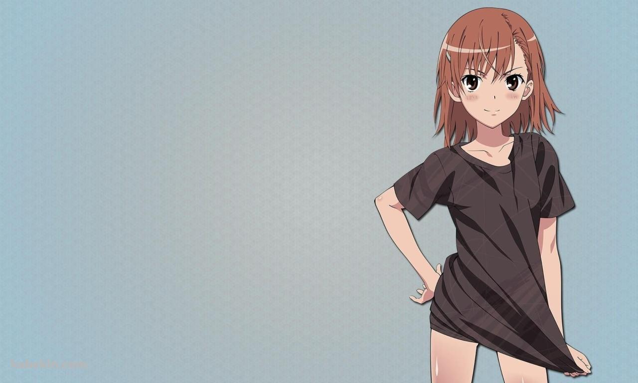 御坂 美琴（みさか みこと）/ 寝巻き / Tシャツの壁紙(1280px x 768px) 高画質 PC・デスクトップ用