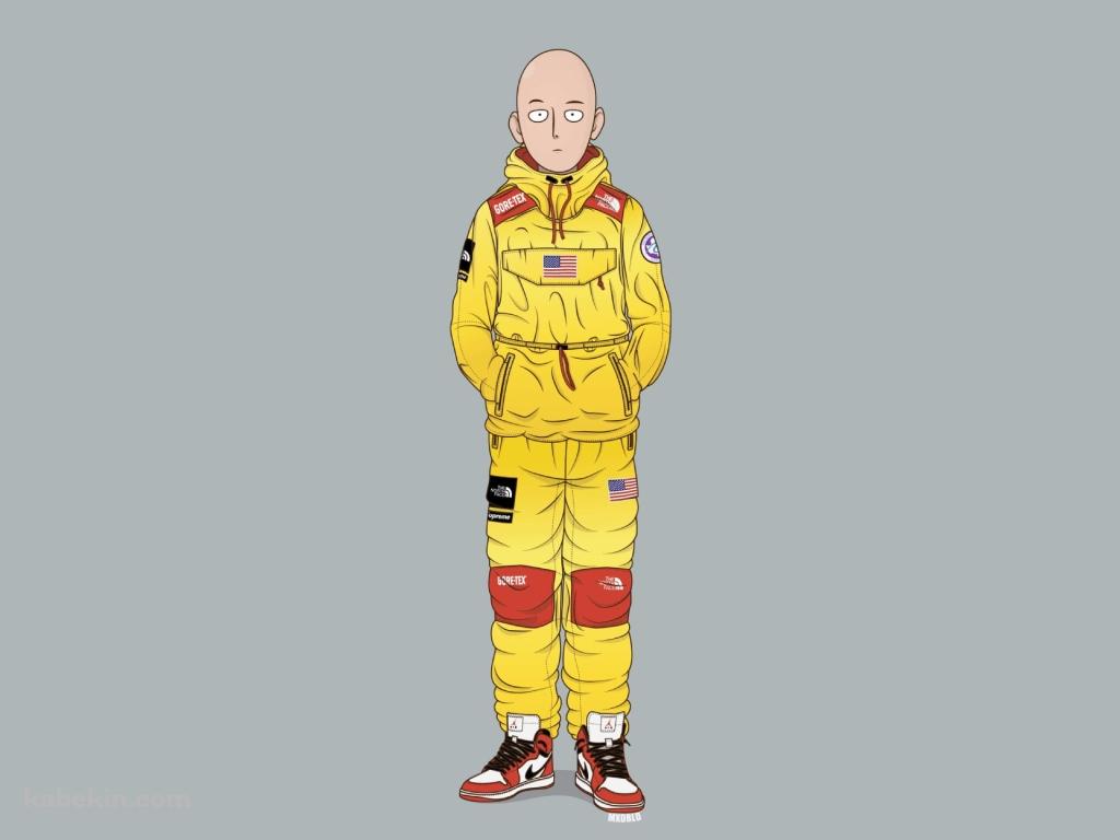 カジュアルなサイタマ THE NORTH FACE / ワンパンマンの壁紙(1024px x 768px) 高画質 PC・デスクトップ用