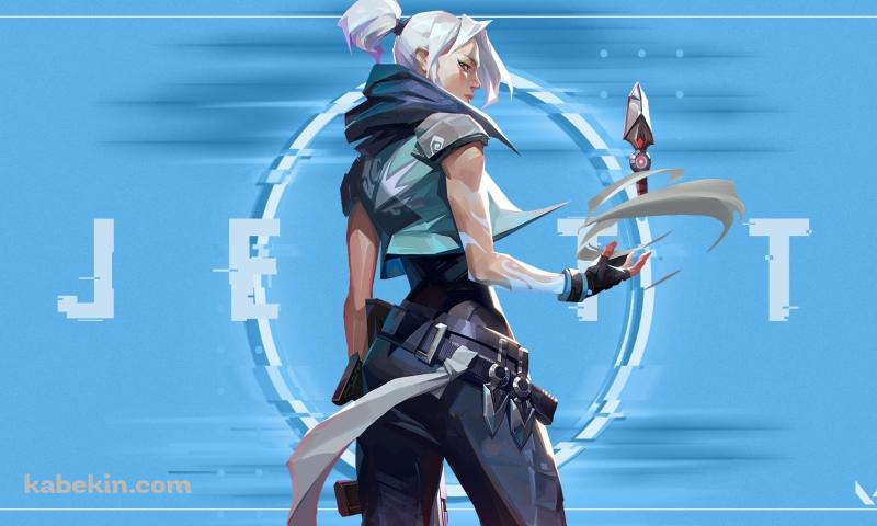 ヴァロラント ジェット JETT 水色の壁紙(800px x 480px) 高画質 PC・デスクトップ用