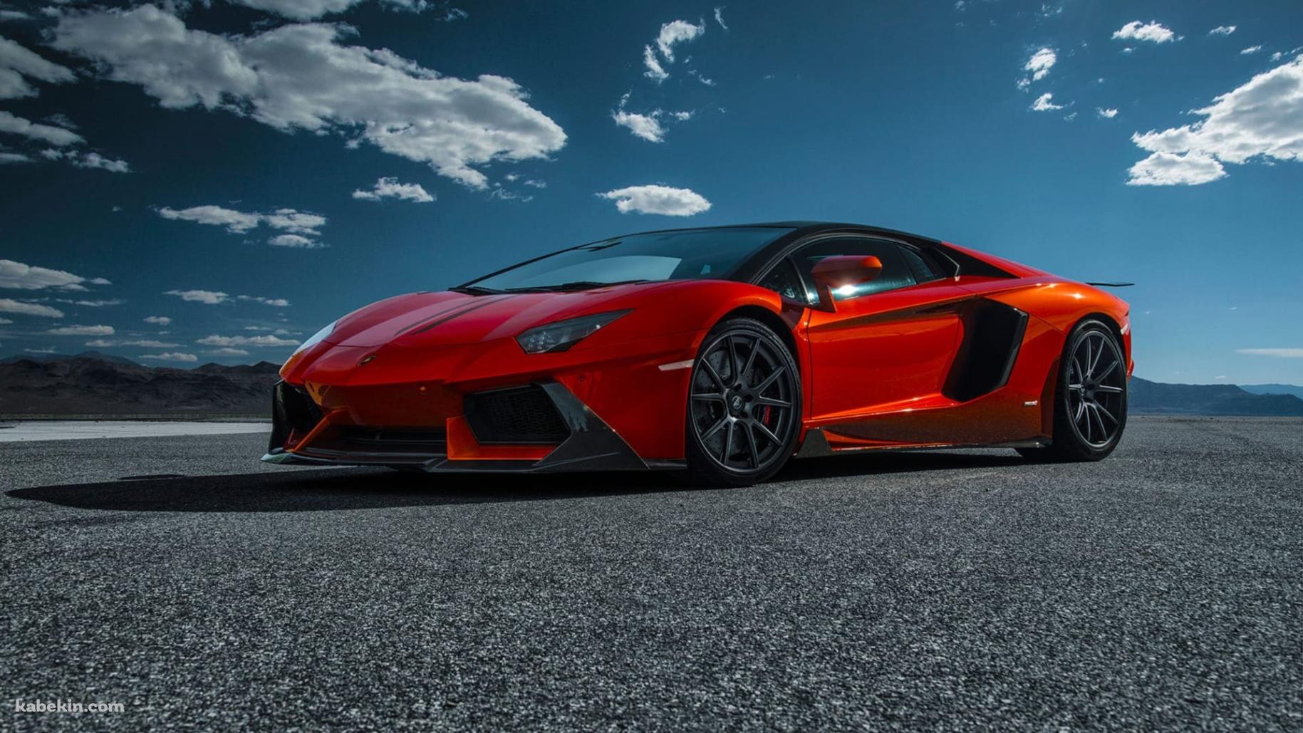 赤いランボルギーニ アヴェンタドール Lp 740-4の壁紙(1829px x 1029px) 高画質 PC・デスクトップ用