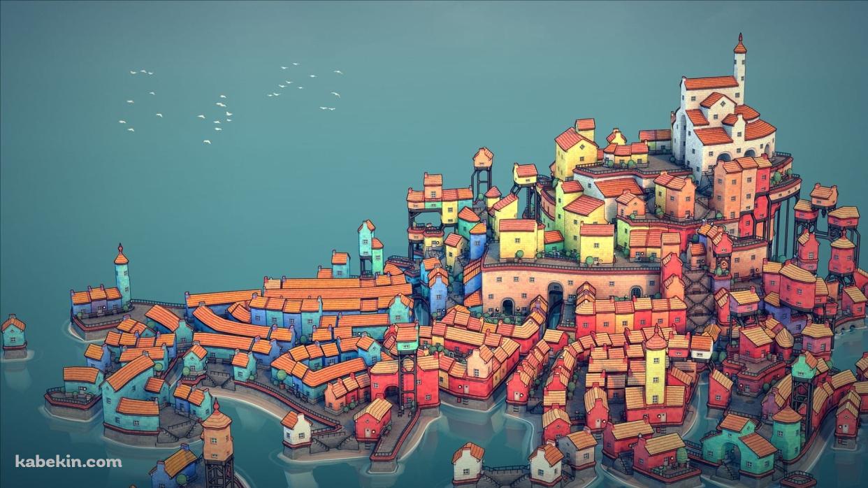Townscaperの壁紙(1242px x 698px) 高画質 PC・デスクトップ用