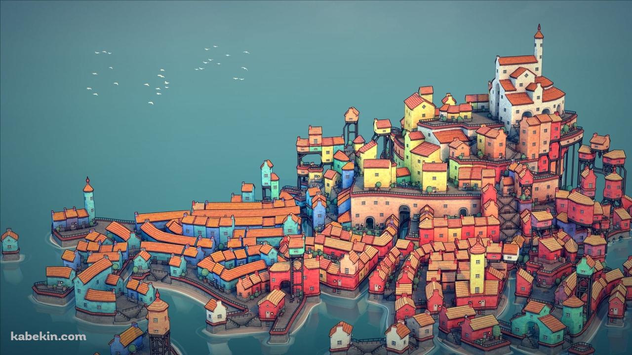 Townscaperの壁紙(1280px x 720px) 高画質 PC・デスクトップ用
