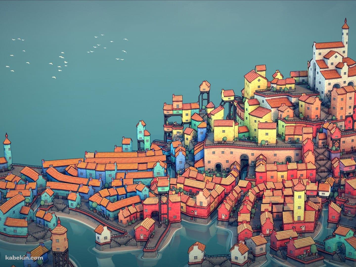 Townscaperの壁紙(1440px x 1080px) 高画質 PC・デスクトップ用