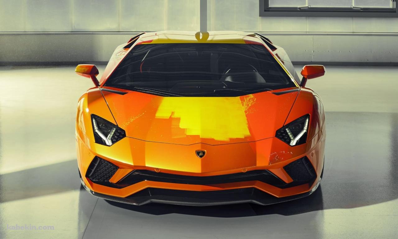 Lamborghini Aventador S オレンジの壁紙(1280px x 768px) 高画質 PC・デスクトップ用
