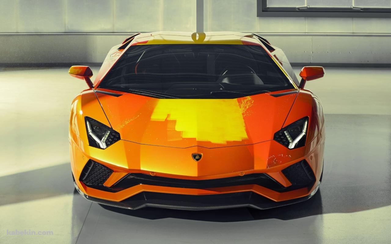 Lamborghini Aventador S オレンジの壁紙(1280px x 800px) 高画質 PC・デスクトップ用