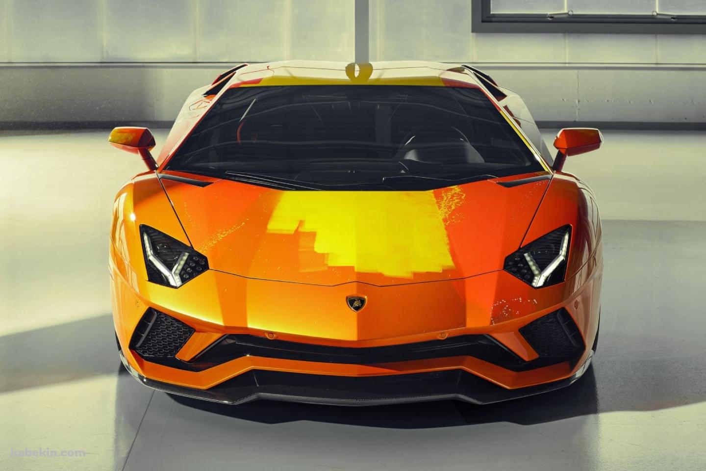 Lamborghini Aventador S オレンジの壁紙(1440px x 960px) 高画質 PC・デスクトップ用