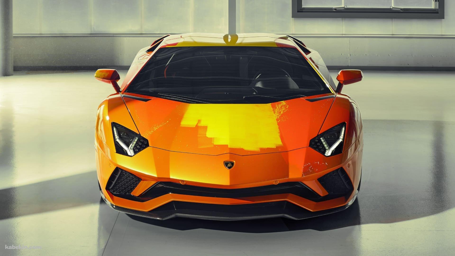 Lamborghini Aventador S オレンジの壁紙(1920px x 1080px) 高画質 PC・デスクトップ用