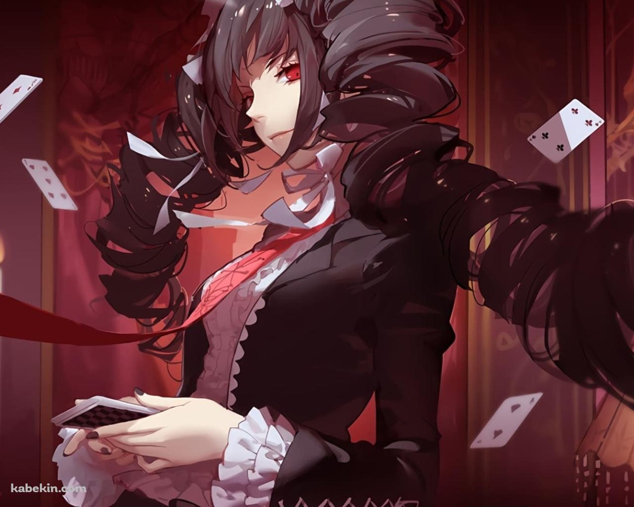 赤い瞳のセレスティア・ルーデンベルク / ダンガンロンパの壁紙(1280px x 1024px) 高画質 PC・デスクトップ用