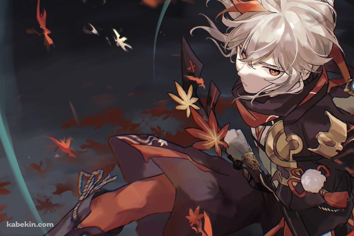 原神 かっこいい楓原万葉(かえではらかずは)の壁紙(1152px x 768px) 高画質 PC・デスクトップ用