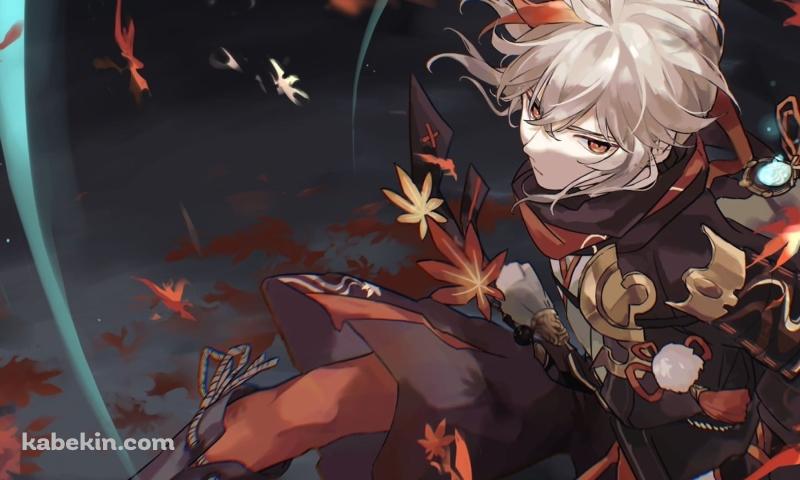 原神 かっこいい楓原万葉(かえではらかずは)の壁紙(800px x 480px) 高画質 PC・デスクトップ用