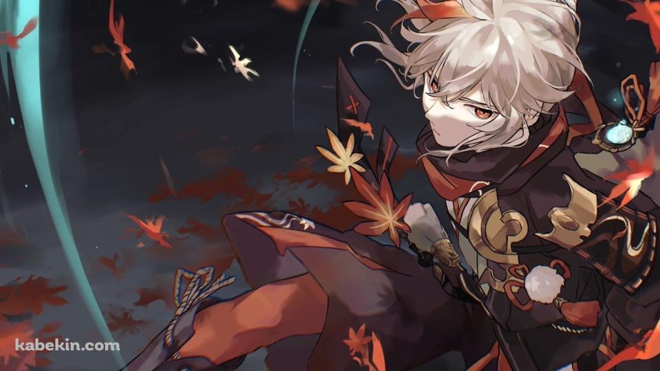 原神 かっこいい楓原万葉(かえではらかずは)の壁紙(960px x 540px) 高画質 PC・デスクトップ用