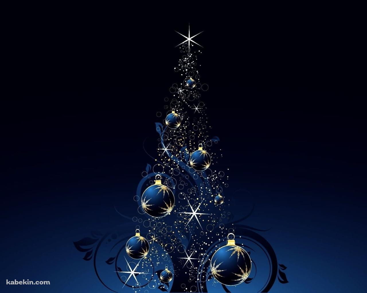 青いクリスマス / クリスマスツリー / Blue Christmasの壁紙(1280px x 1024px) 高画質 PC・デスクトップ用