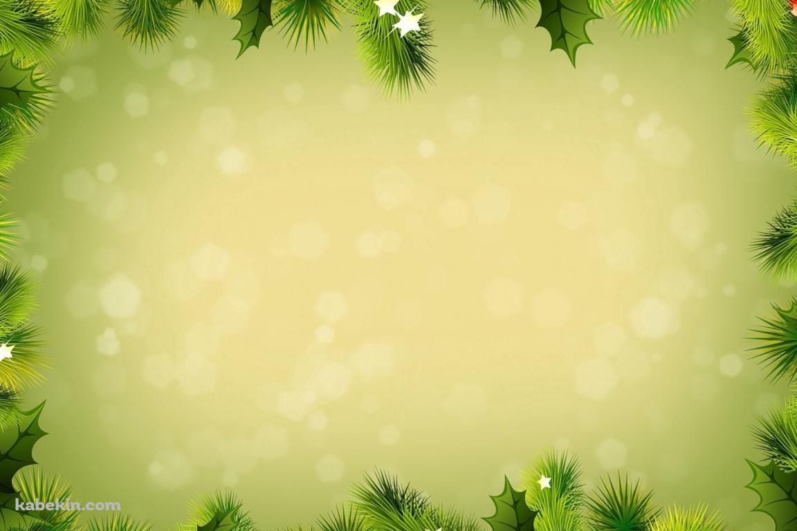 クリスマス / 赤い木の実 / ヒイラギの実 / フレーム・枠の壁紙(1152px x 768px) 高画質 PC・デスクトップ用