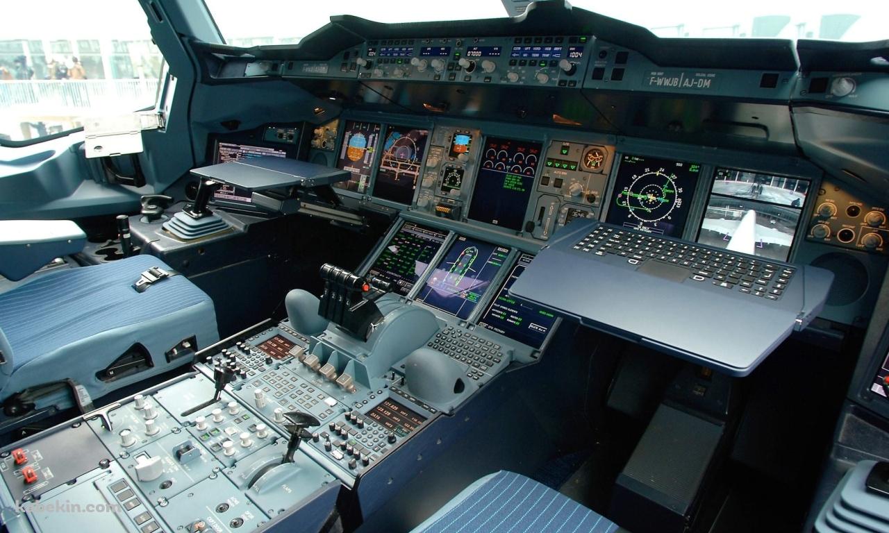 JAL 航空機 コクピット 操縦席の壁紙(1280px x 768px) 高画質 PC・デスクトップ用