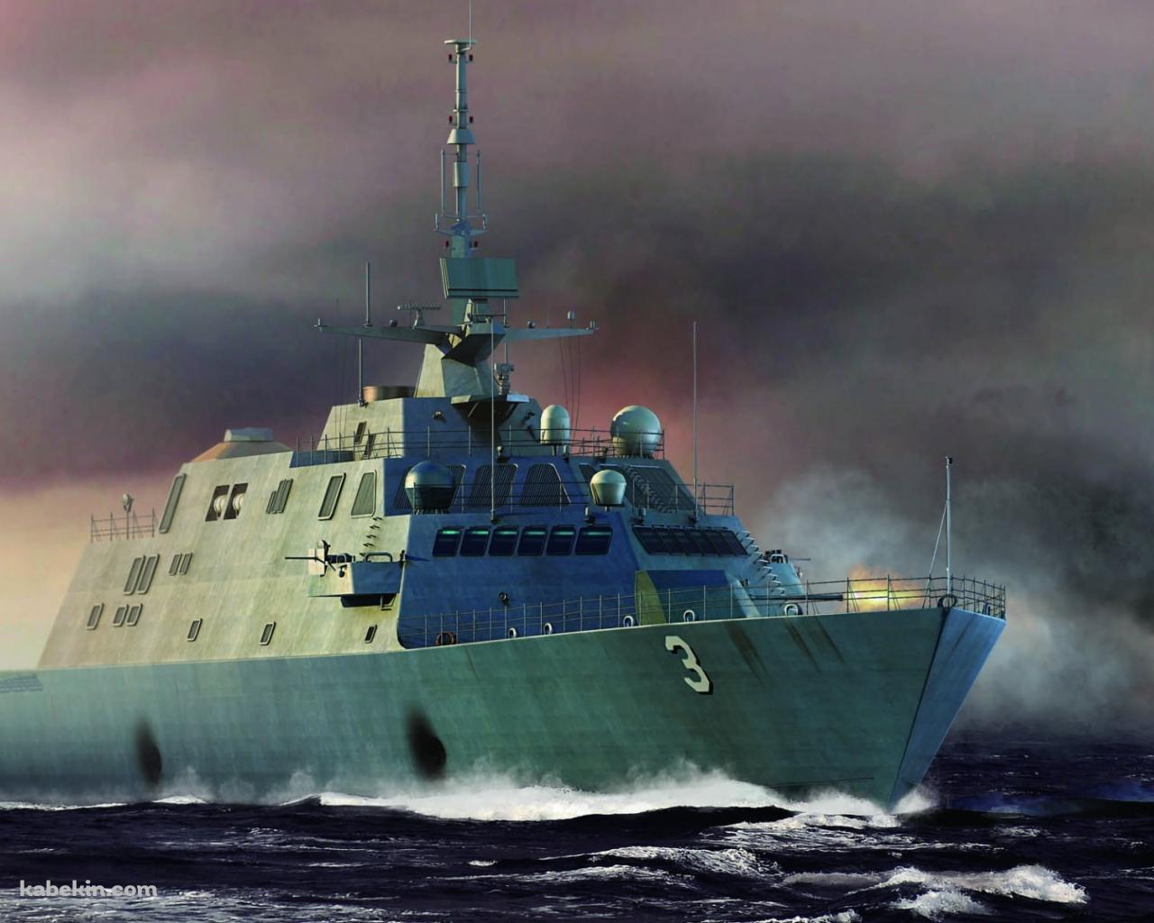 USSフォートワース LCS 3 / 米国海軍 / フリーダム級沿海域戦闘艦の壁紙(1280px x 1024px) 高画質 PC・デスクトップ用