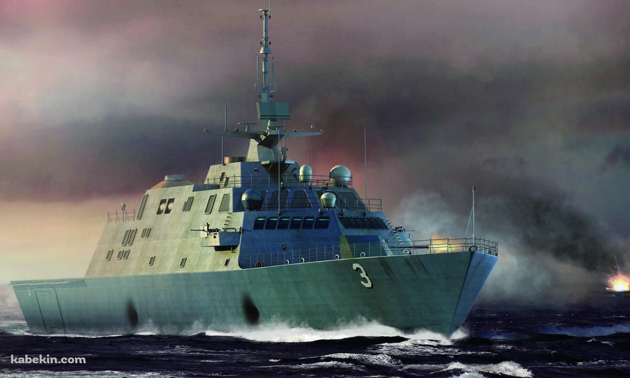 USSフォートワース LCS 3 / 米国海軍 / フリーダム級沿海域戦闘艦の壁紙(1280px x 768px) 高画質 PC・デスクトップ用