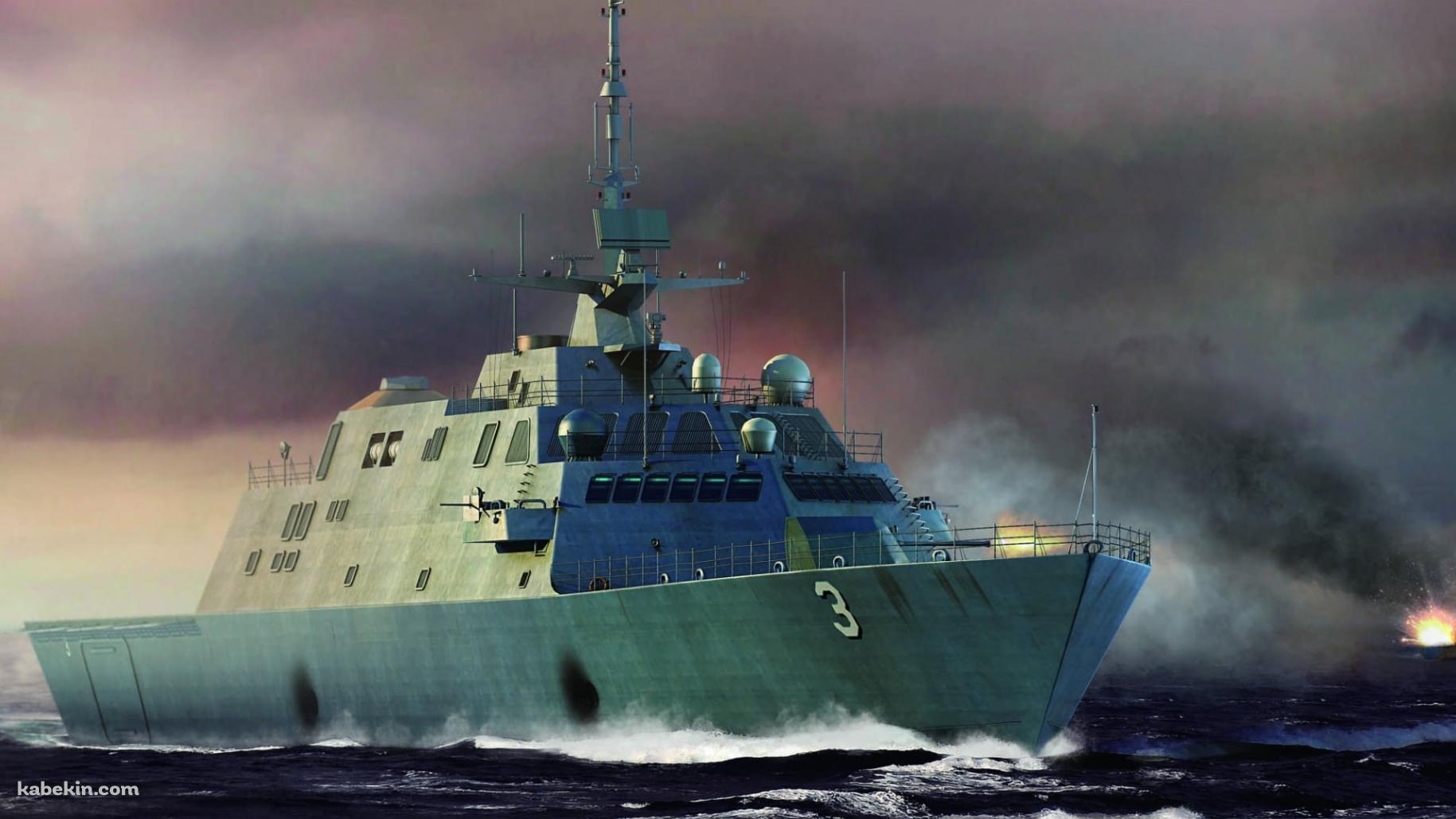 USSフォートワース LCS 3 / 米国海軍 / フリーダム級沿海域戦闘艦の壁紙(1829px x 1029px) 高画質 PC・デスクトップ用